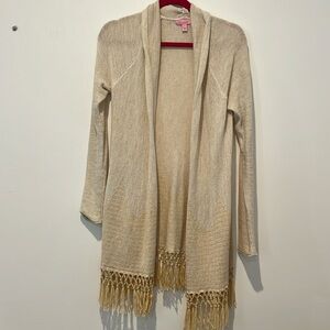 Lilly Pulitzer gold sweater size small women’s